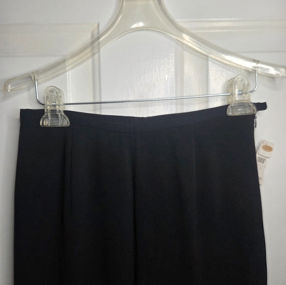 Talbots Vintage Black Lined High Waisted Side Zip Straight Leg Pants NWT Size 4 - Picture 7 of 12